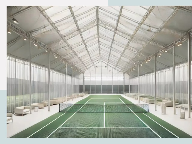 Строительство теннисных кортов в Новотроицке