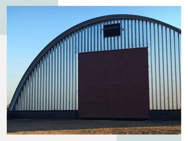 Бескаркасные ангары в Новотроицке