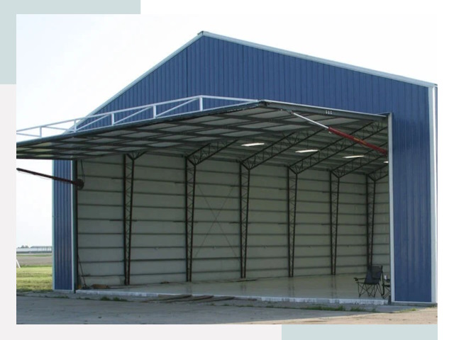 Прямо стенные ангары в Новотроицке