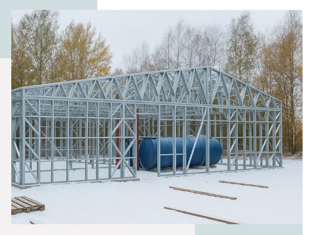 Металлические ангары в Новотроицке