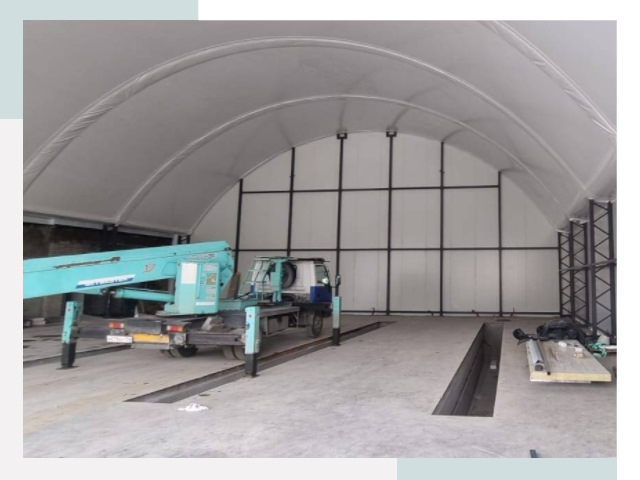 Внутреннее оснащение ангаров в Новотроицке