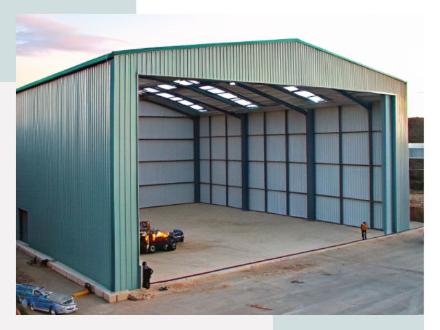 Строительство ангаров в Новотроицке